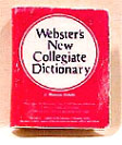 Dollhouse Miniature Webster's Dictionary